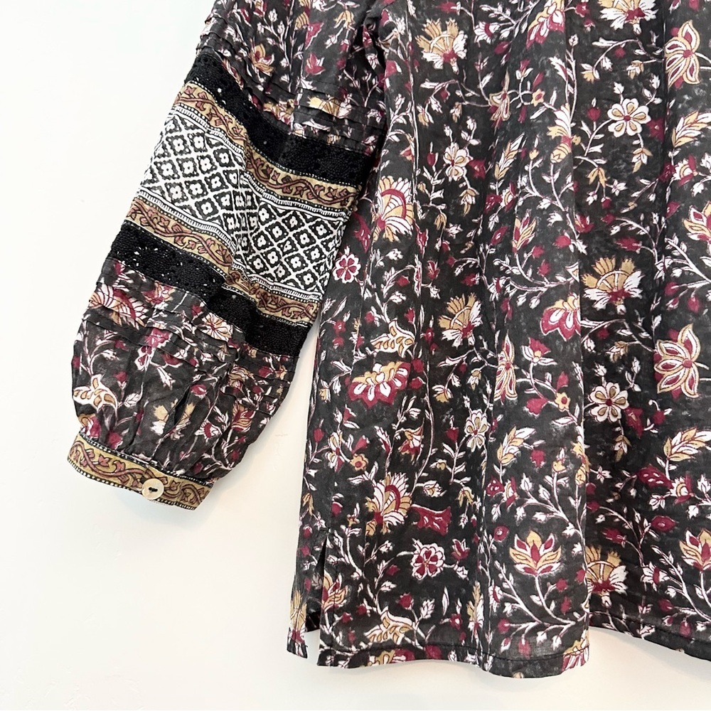 Cleobella Christy Blouse, Lolita Block Print - Picture 9 of 10